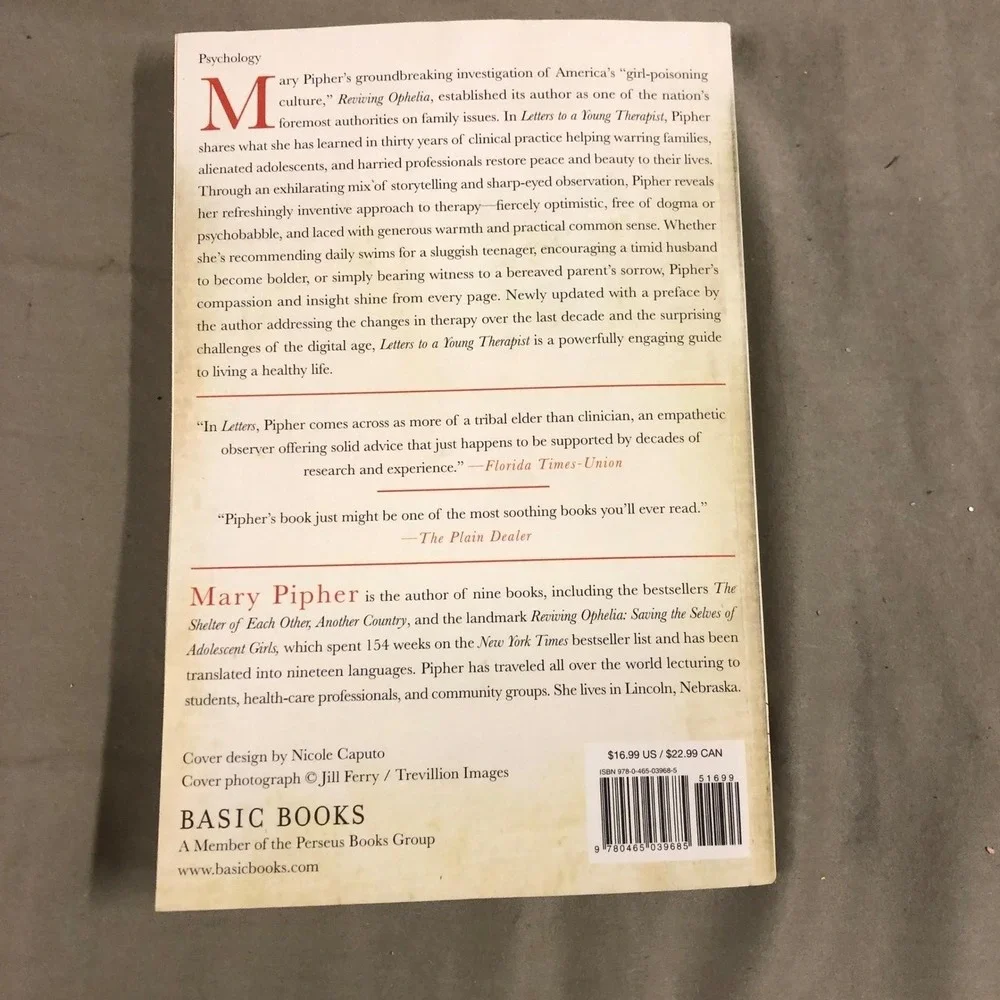 Letters to a Young Therapist Revised Edition by‎ Mary Pipher Psychology Book